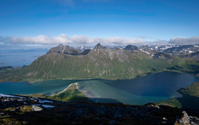 Красивый вид на Лофотенские острова