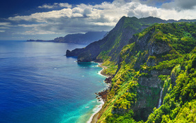 Beautiful coast of Madeira, Portugal