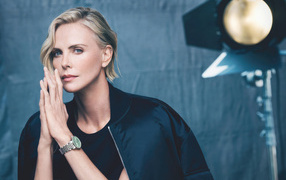 Actress Charlize Theron poses for a photo