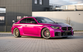 Розовый автомобиль Manhart MH2 GTR II 2024  года