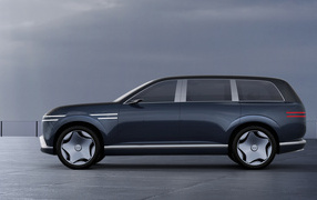 Вид сбоку на автомобиль Genesis Neolun Concept 2024 года