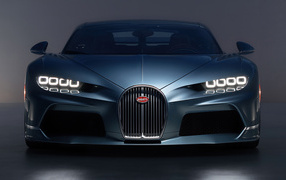 Стильный автомобиль Bugatti Chiron Super Sport 57 One Of One вид спереди