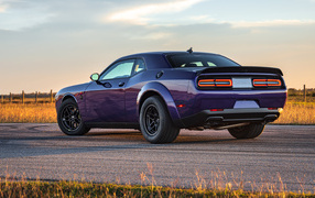 Rear view of the 2024 Dodge Hennessey Demon 1700 Twin-Turbo