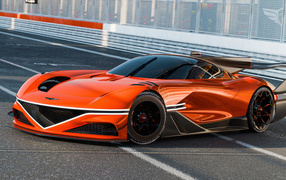 Быстрый автомобиль Genesis X Gran Racer VGT Concept 2024  года