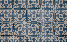Красивая марокканская плитка на стене для фона