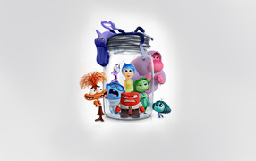 Персонажи мультфильма Головоломка 2 в банке