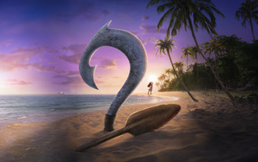 Логотип нового мультфильма Моана 2, 2024