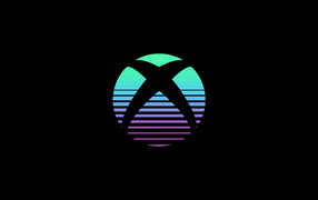 Логотип xbox на черном фоне