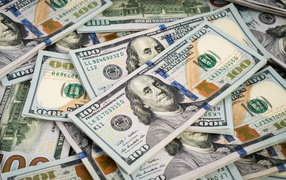Много купюр долларов вблизи