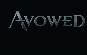 Постер компьютерной игры Avowed на черном фоне