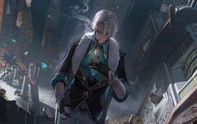 Персонаж компьютерной игры Aventurine - Honkai: Star Rail