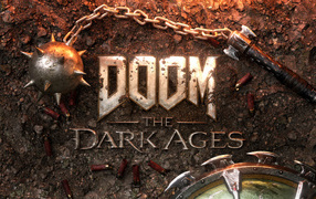 Постер новой компьютерной игры DOOM: The Dark Ages, 2024