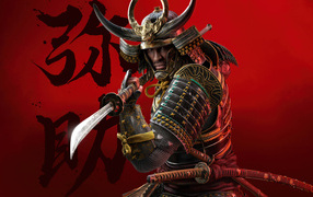 Самурай с острым мечом в компьютерной игре Assassin’s Creed Shadows, 2024