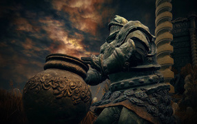 Каменный воин в компьютерной игре Elden Ring: Shadow of the Erdtree, 2024