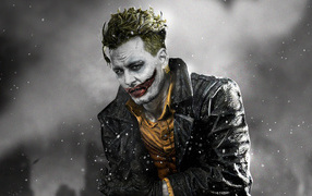 Actor Johnny Depp as the Joker