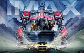 Красивый яркий постер фильма Трансформеры: Восхождение Звероботов