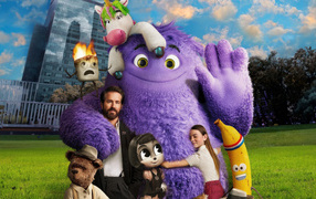 Красивый постер нового фильма Воображаемые друзья (IF), 2024