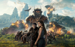 Яркий постер нового фильма Планета обезьян: Новое царство