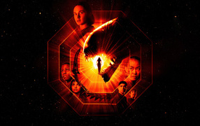 Постер фильма ужасов Чужой: Ромул с героями, 2024