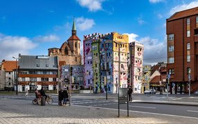 Счастливый дом Рицци в городе Брауншвейг, Германия