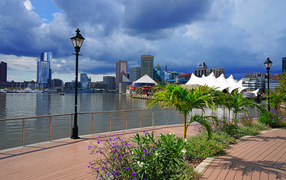 Набережная курорта Балтимор, США