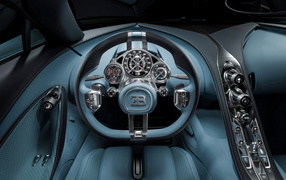 Стильный дорогой салон автомобиля Bugatti Tourbillon 2024 года