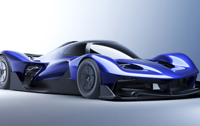 Автомобиль Red Bull RB17 Prototype 2024 года на сером фоне