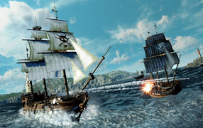 Пиратские корабли в компьютерной игре Like a Dragon: Pirate Yakuza in Hawaii