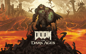 Название игры Doom: The Dark Ages с воином