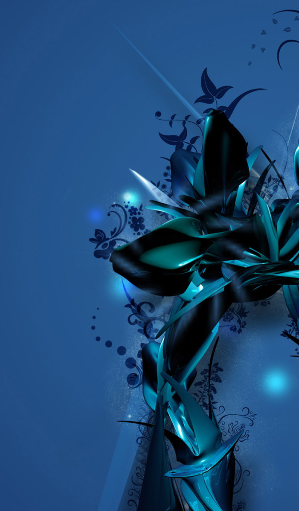 Синий цветок