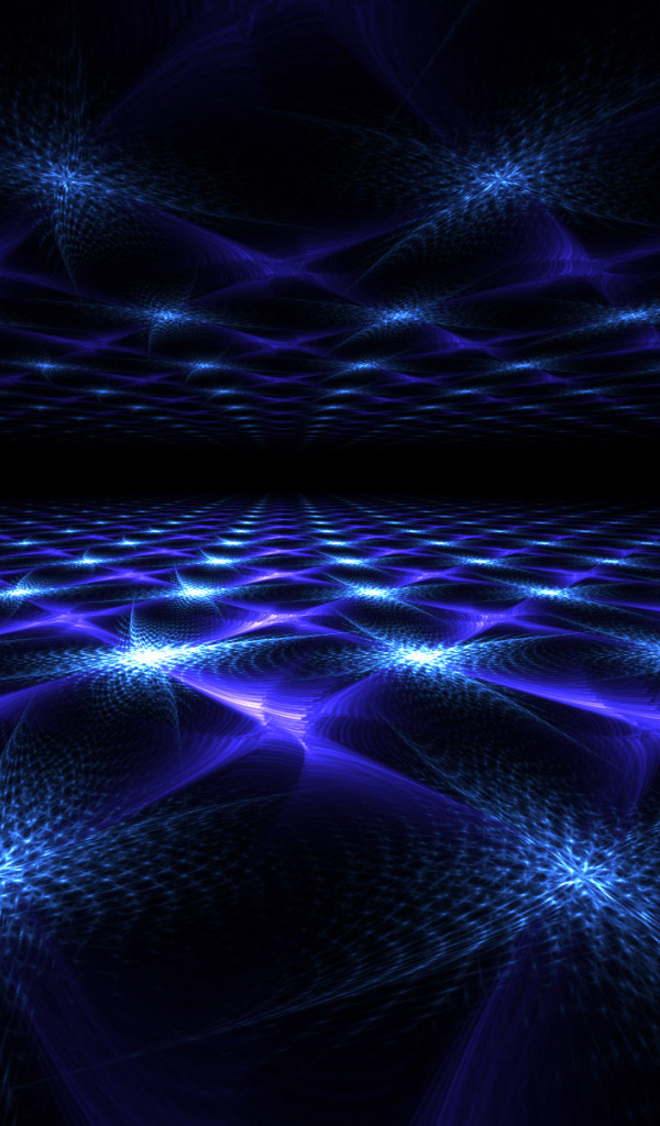 Синее фрактальное зеркало