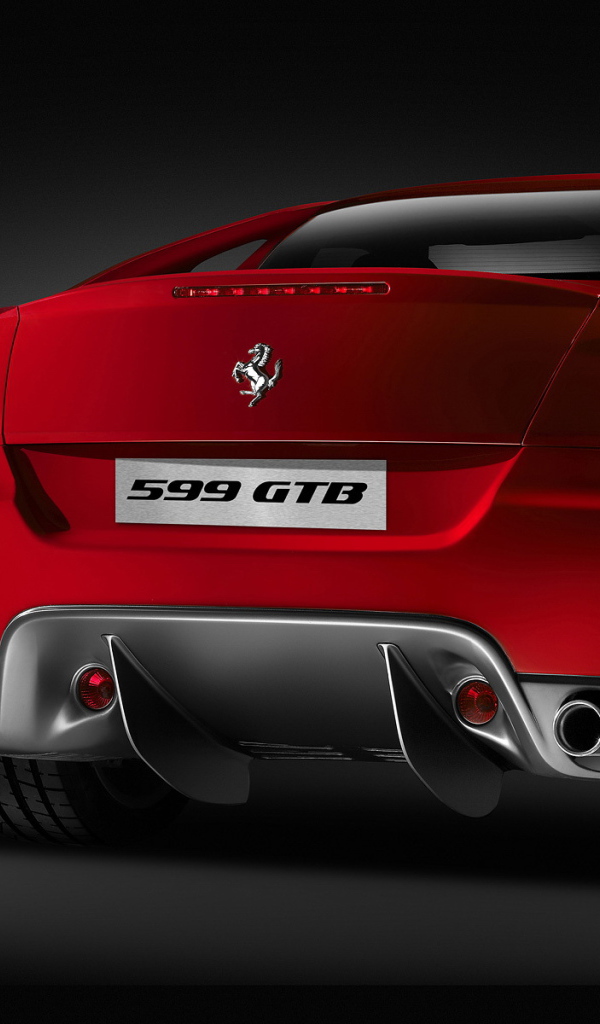 Задний вид Ferrari GTB 599
