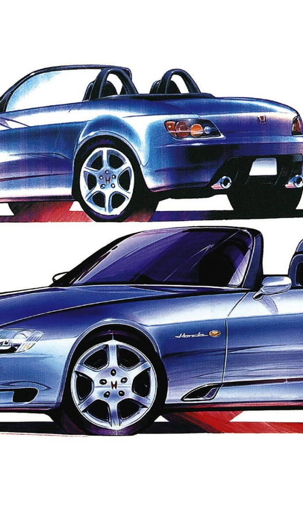 Рисунок автомобиля Honda S2000