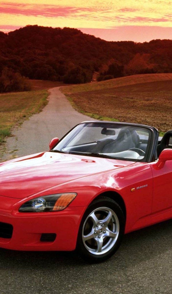Красная Хонда S2000