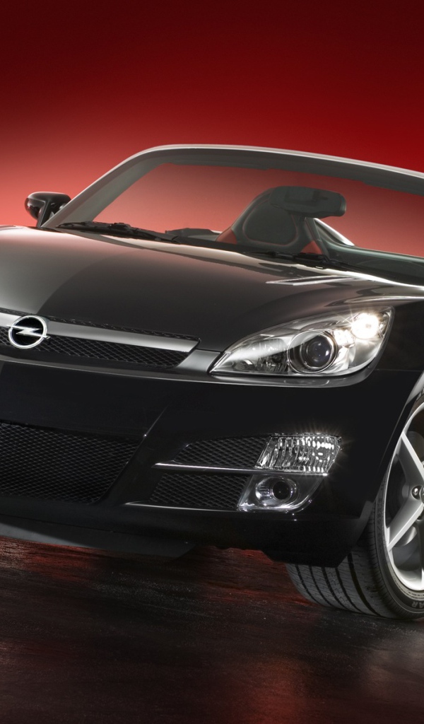 Черный Opel GT Turbo