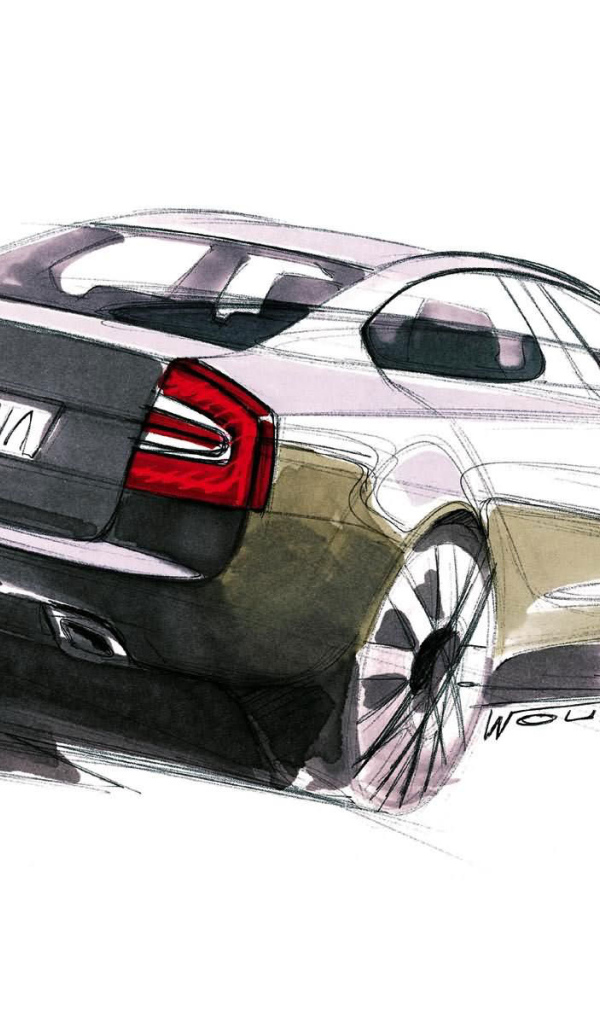 Рисунок автомобиля Skoda Octavia