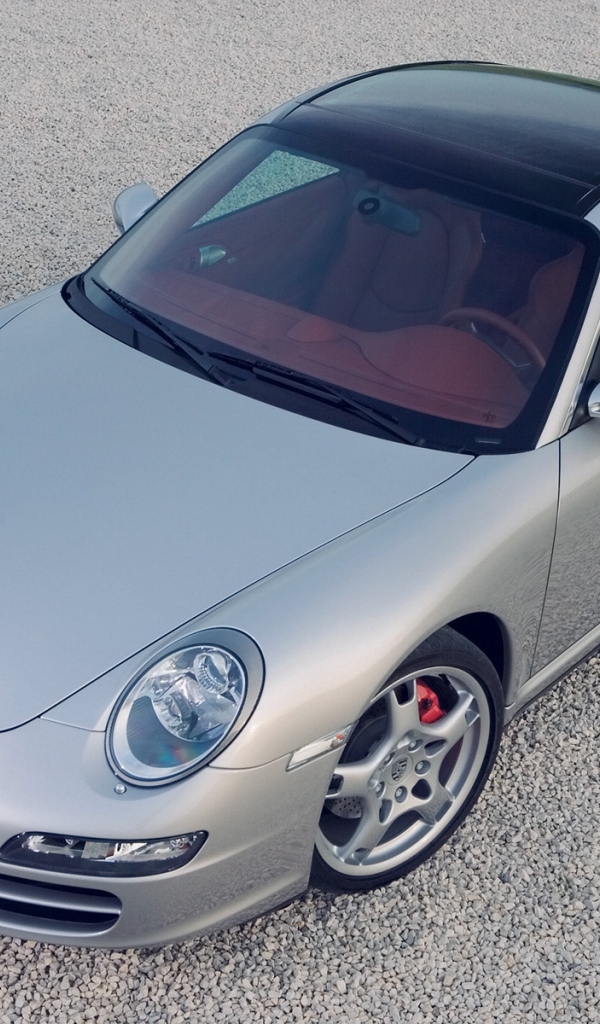 Серый Porsche 911