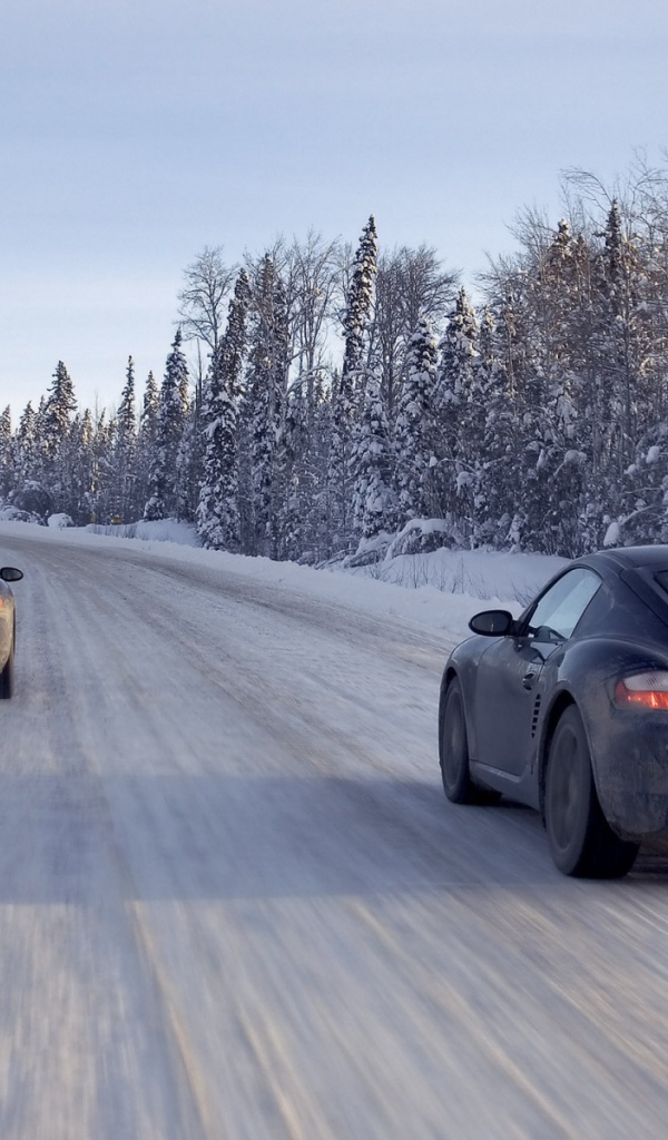 Porsche Cayman сноу райд