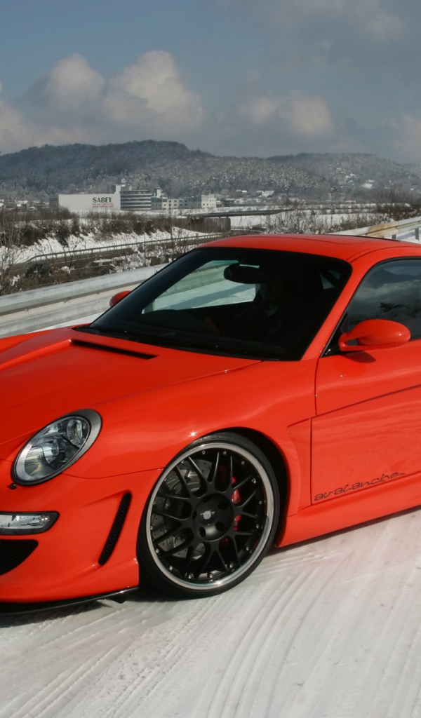 Porsche Дрифт на снегу