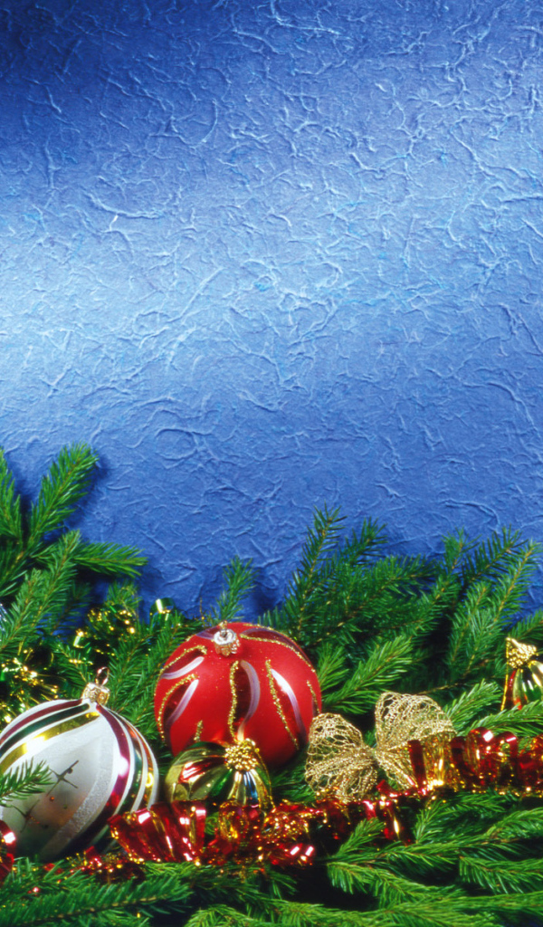 Разноцветные шары / Рождество