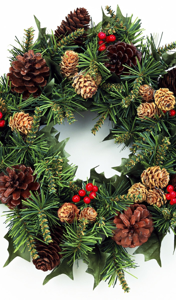 Венок и шишки / Рождество