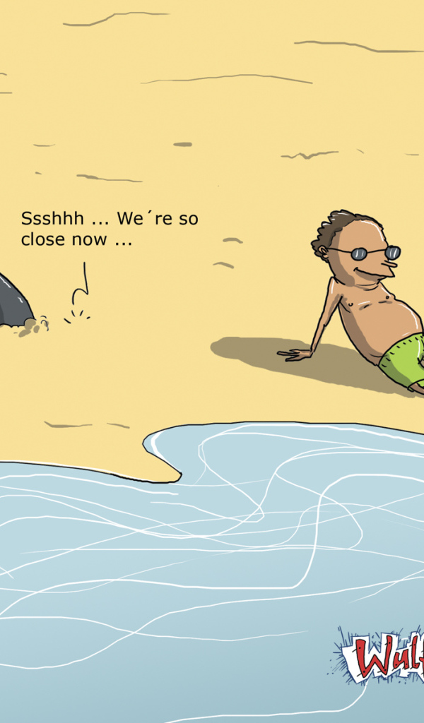 Акулы на песке