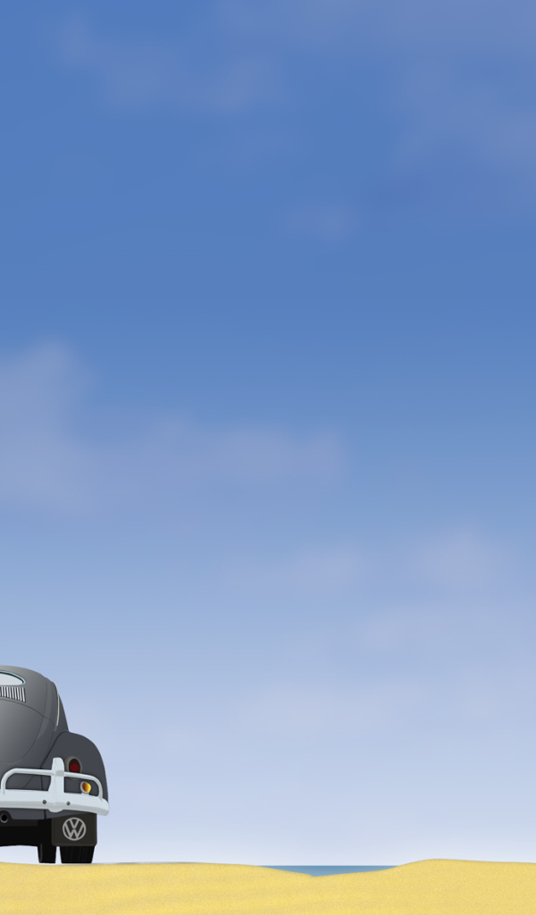 Голубое небо и жук