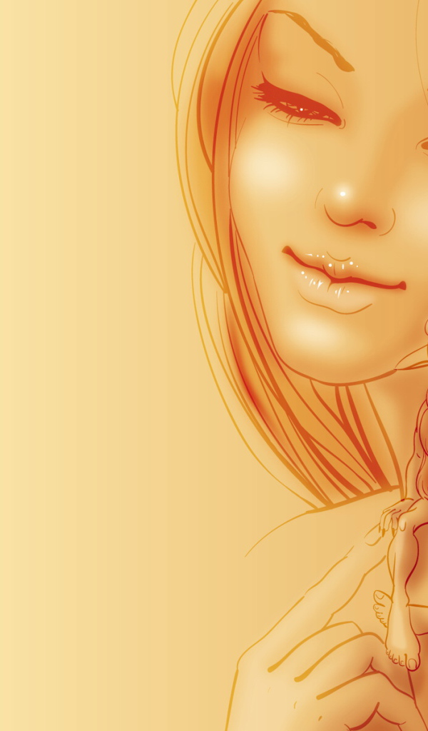 Девушка и гном