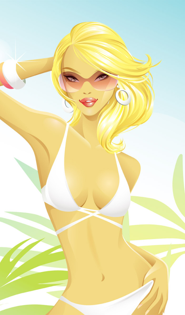 Пляжная красотка
