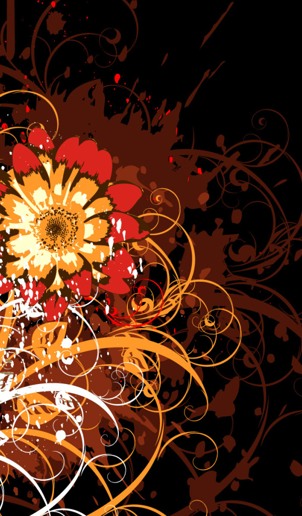 Цветок в векторе