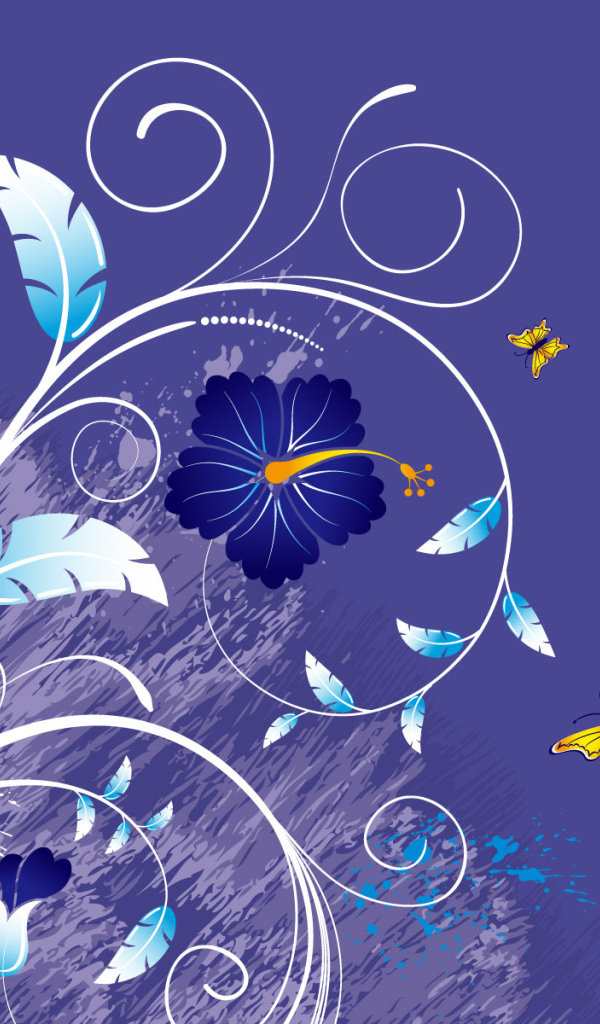 Фиолетовый цветок