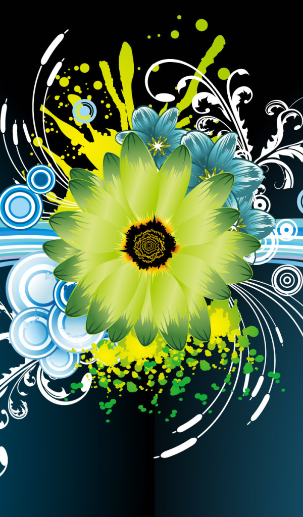 Векторный цветок