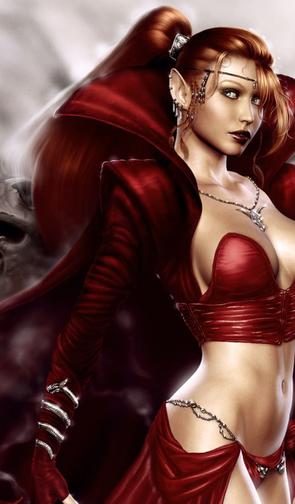 Кровавая принцесса в красном платье