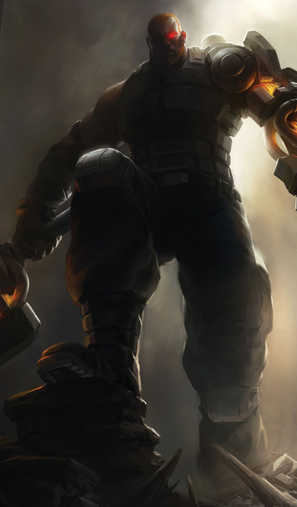 Человек с большим молотом